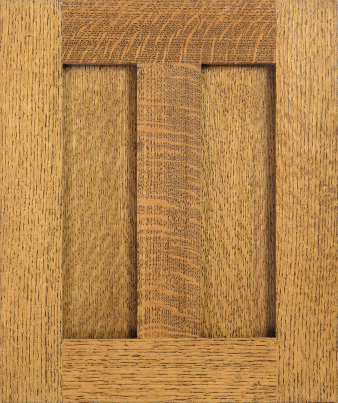 Quarter-sawn oak cabinet door