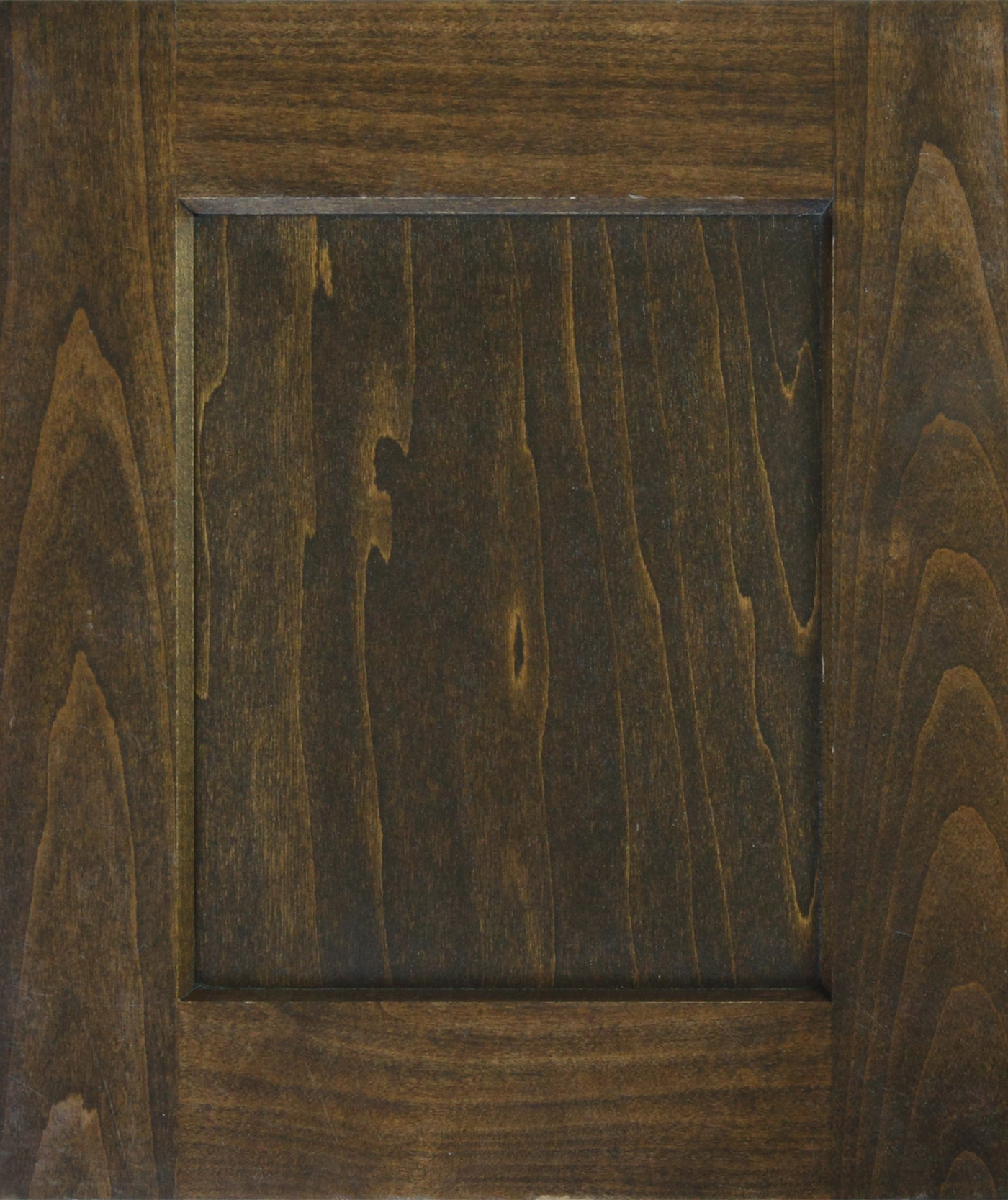 Stained poplar cabinet door